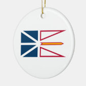 Vlag van Newfoundland en Labrador (Canada) Keramisch Ornament (Links)