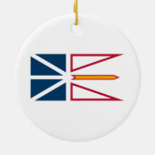 Vlag van Newfoundland en Labrador (Canada) Keramisch Ornament (Achterkant)