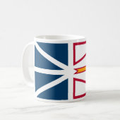Vlag van Newfoundland en Labrador (Canada) Koffiemok (Voorkant links)