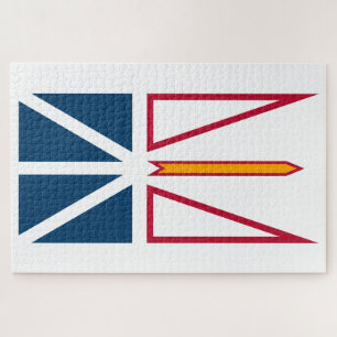 Vlag van Newfoundland en Labrador (Canada) Legpuzzel