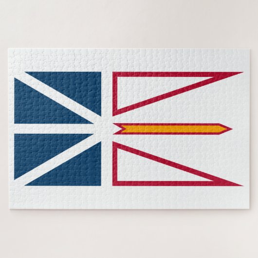 Vlag van Newfoundland en Labrador (Canada) Legpuzzel (Horizontaal)