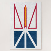 Vlag van Newfoundland en Labrador (Canada) Legpuzzel (Verticaal)