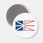 Vlag van Newfoundland en Labrador (Canada) Magneet (Voorkant / Achterkant)