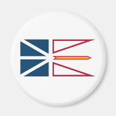 Vlag van Newfoundland en Labrador (Canada) Magneet (Voorkant)