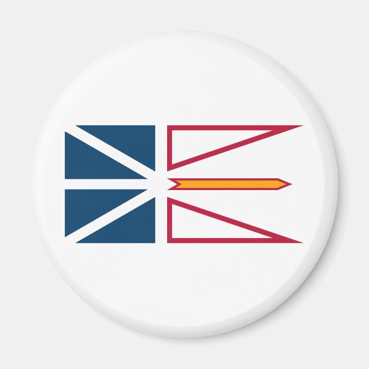 Vlag van Newfoundland en Labrador (Canada) Magneet (Voorkant)