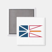 Vlag van Newfoundland en Labrador (Canada) Magneet (Voorkant / Achterkant)