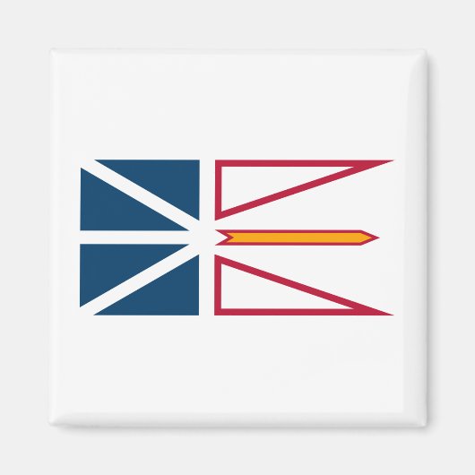 Vlag van Newfoundland en Labrador (Canada) Magneet (Voorkant)