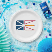 Vlag van Newfoundland en Labrador (Canada) Papieren Bordje (Feest)