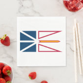 Vlag van Newfoundland en Labrador (Canada) Servet (Insitu)