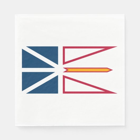 Vlag van Newfoundland en Labrador (Canada) Servet (Voorkant)