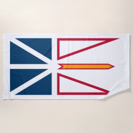 Vlag van Newfoundland en Labrador (Canada) Strandlaken
