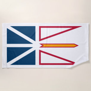 Vlag van Newfoundland en Labrador (Canada) Strandlaken