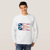 Vlag van Newfoundland en Labrador (Canada) T-shirt (Voorkant volledig)