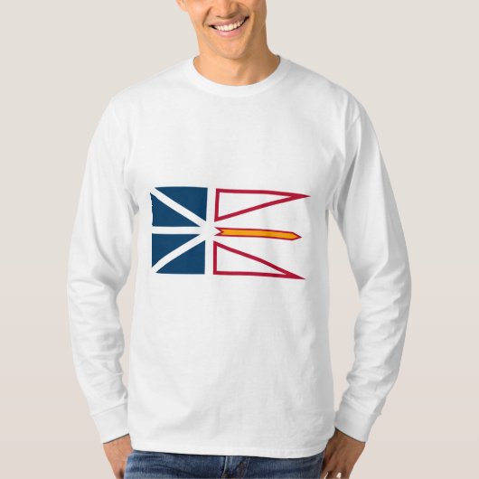 Vlag van Newfoundland en Labrador (Canada) T-shirt (Voorkant)
