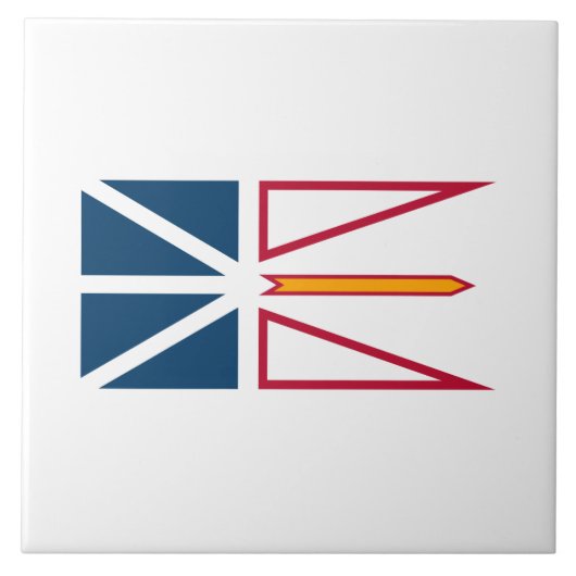 Vlag van Newfoundland en Labrador (Canada) Tegeltje (Voorkant)