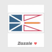 Vlag van Newfoundland en Labrador Sticker (Vel)