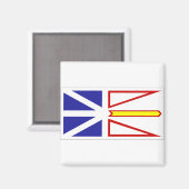 Vlag van Newfoundland Magneet (Voorkant / Achterkant)