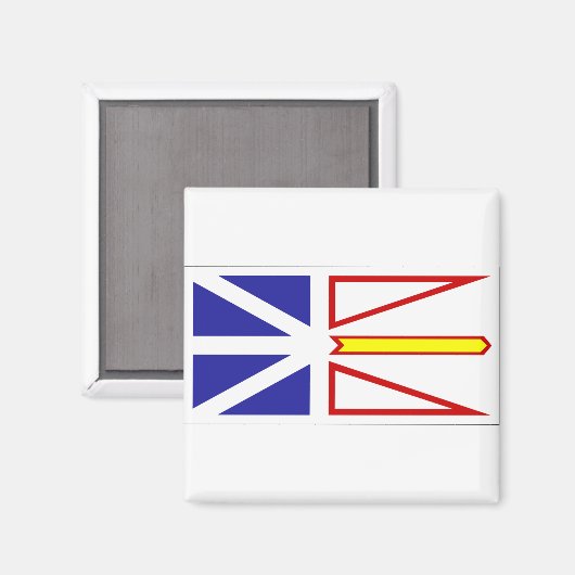 Vlag van Newfoundland Magneet (Voorkant / Achterkant)