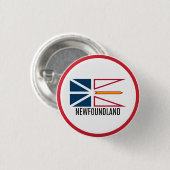 Vlag van Newfoundland Ronde Button 3,2 Cm (Voorkant /achterkant)