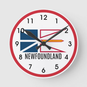 Vlag van Newfoundland Ronde Klok