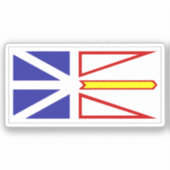 Vlag van Newfoundland Sticker (Voorkant)