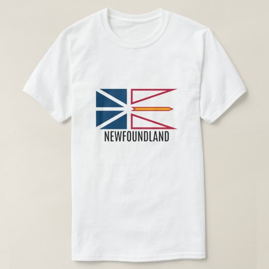 Vlag van Newfoundland T-shirt (Design voorkant)