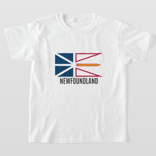 Vlag van Newfoundland T-shirt (Laagn)