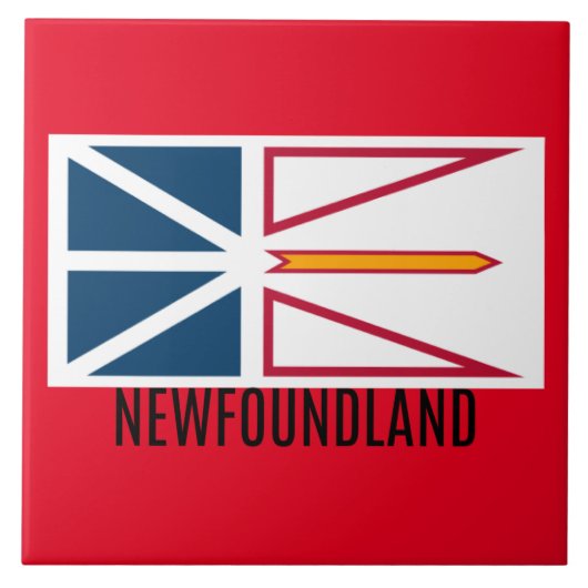 Vlag van Newfoundland Tegeltje (Voorkant)