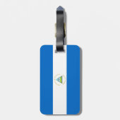 vlag van Nicaragua Bagagelabel (Achterkant verticaal)