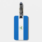 vlag van Nicaragua Bagagelabel (Achterkant verticaal)