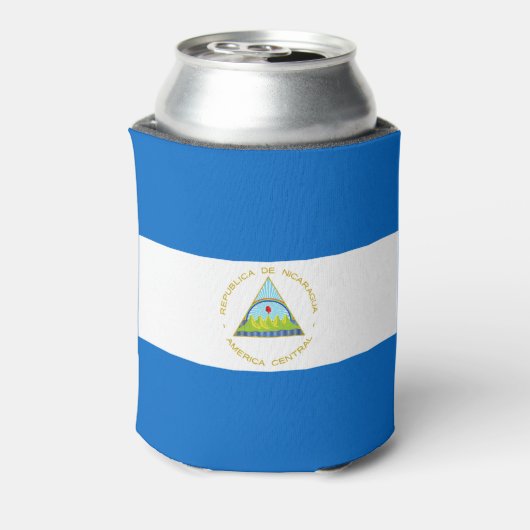 Vlag van Nicaragua Blikjeskoeler (Blikje Achterkant)