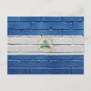 Vlag van Nicaragua Briefkaart
