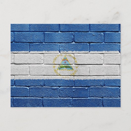 Vlag van Nicaragua Briefkaart (Voorkant)