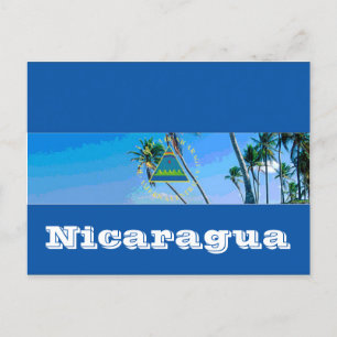 vlag van Nicaragua Briefkaart