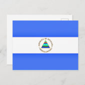 Vlag van Nicaragua Briefkaart (Voorkant / Achterkant)