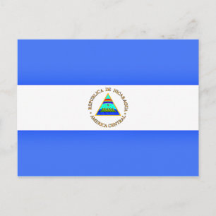 Vlag van Nicaragua Briefkaart