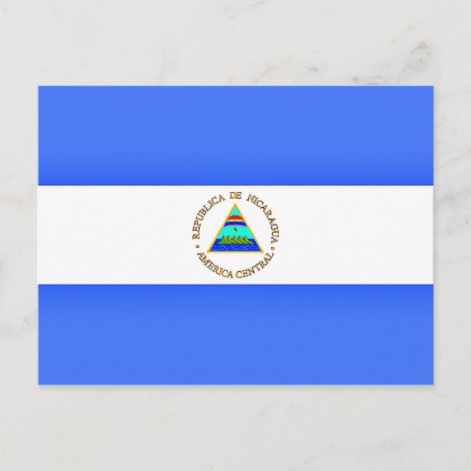 Vlag van Nicaragua Briefkaart (Voorkant)