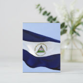 vlag van nicaragua briefkaart (Staand voorkant)