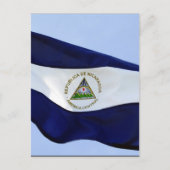 vlag van nicaragua briefkaart (Voorkant)