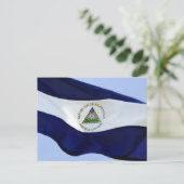 vlag van nicaragua briefkaart (Staand voorkant)