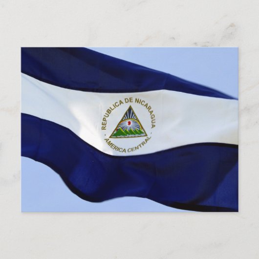 vlag van nicaragua briefkaart (Voorkant)