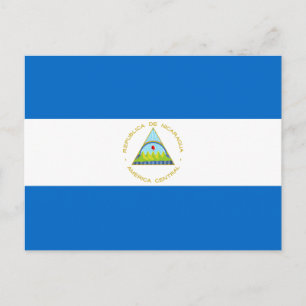 Vlag van Nicaragua Briefkaart