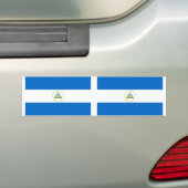 vlag van Nicaragua Bumpersticker (Op auto)