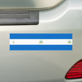 Vlag van Nicaragua Bumpersticker (Op auto)