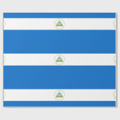 vlag van Nicaragua Cadeaupapier (Vlak)