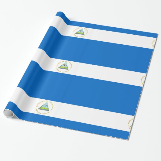 vlag van Nicaragua Cadeaupapier (Uitgerold)