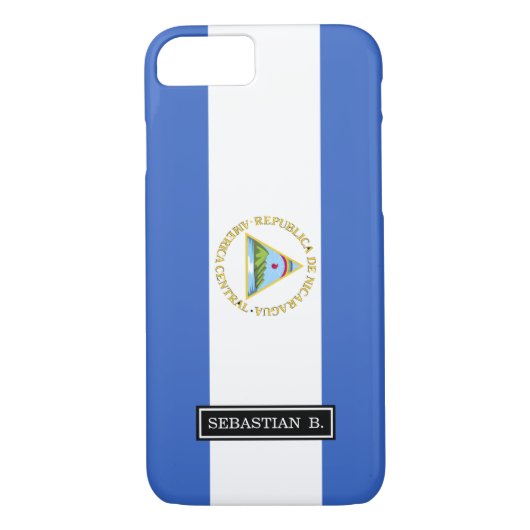 Vlag van Nicaragua Case-Mate iPhone Case (Achterkant)
