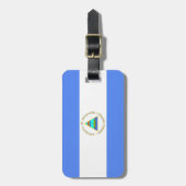 Vlag van Nicaragua Easy ID Personal Bagagelabel (Voorkant verticaal)