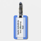 Vlag van Nicaragua Easy ID Personal Bagagelabel (Achterkant verticaal)