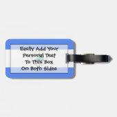 Vlag van Nicaragua Easy ID Personal Bagagelabel (Achterkant horizontaal)